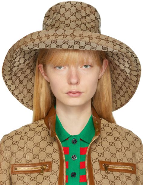 gucci large-brim sun hat|gucci winter hats and scarves.